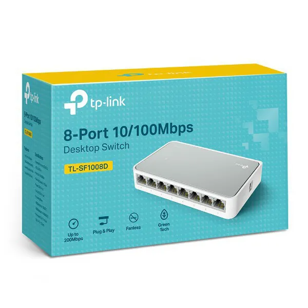 Switch TP-Link TL-SF1008D 8-Port 10/100Mbps Desktop Switch