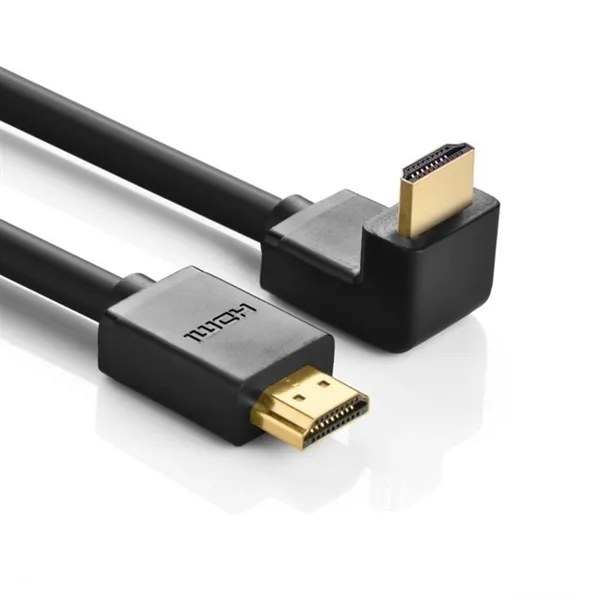 Cáp HDMI to HDMI HD103 dài 5m bẻ xuống góc vuông 90 độ Ugreen UG-10175