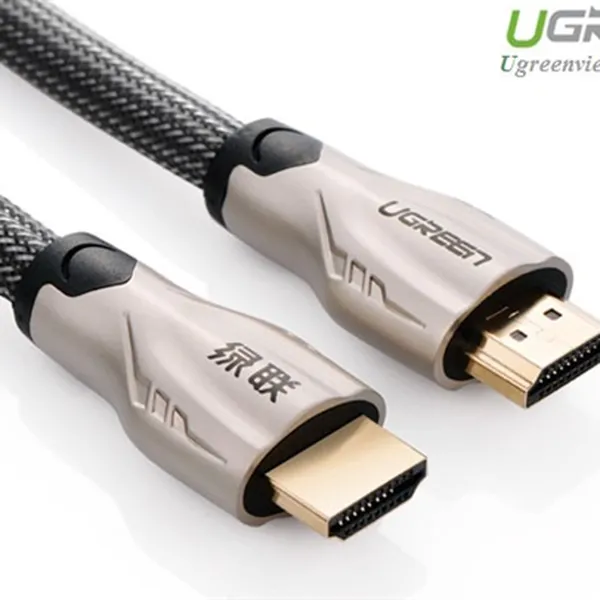 Cáp HDMI 2M bọc lưới chống nhiễu hỗ trợ 3D full HD 4Kx2K chính hãng Ugreen 11191 cao cấp