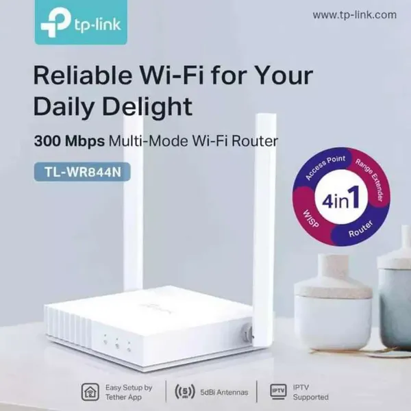 Router Wi-Fi Nhiều Chế Độ Tốc Độ 300 Mbps TL-WR844N