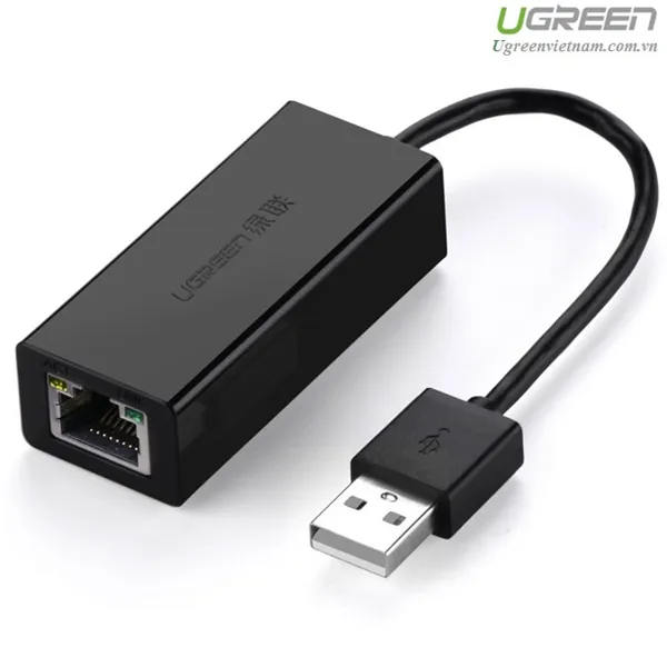 Cáp chuyển USB 3.0 to Lan hỗ trợ 10/100/1000 Mbps chính hãng Ugreen UG-20256