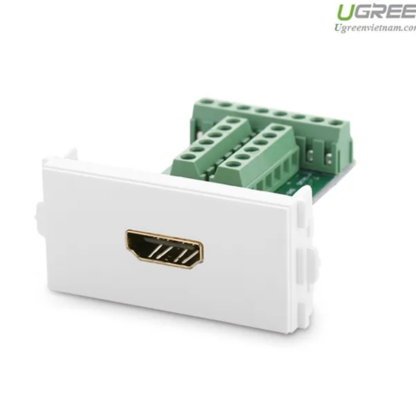 Đầu HDMI âm tường có bắt vít chính hãng Ugreen 20315 cao cấp