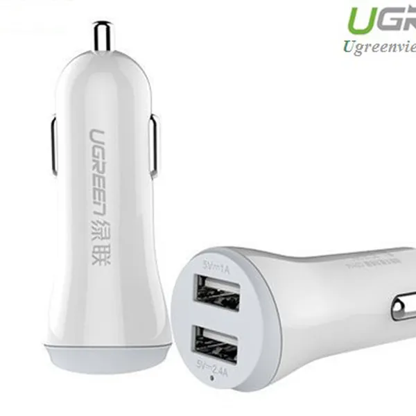 Sạc trên Ô tô 2 cổng USB chính hãng Ugreen 20393 cao cấp