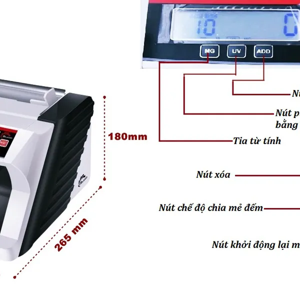 Máy đếm tiền MC- 3300