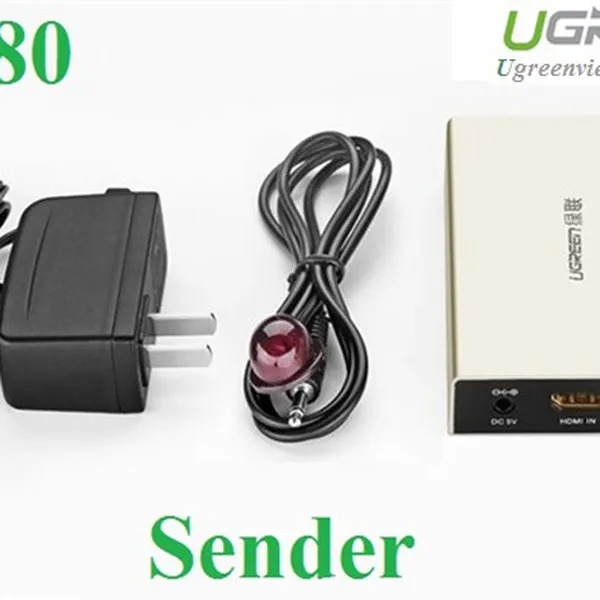 Thiết bị phát tín hiệu HDMI 120M qua cáp mạng RJ45 Cat5e/Cat6 Ugreen 40280 (Sender)