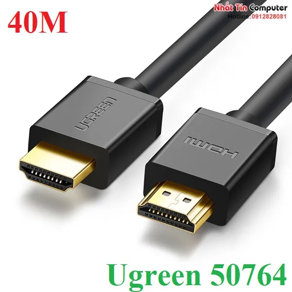 Cáp HDMI 1.4 dài 40M hỗ trợ Ethernet + 4K2K Ugreen 50764 (Chip Khuếch Đại)