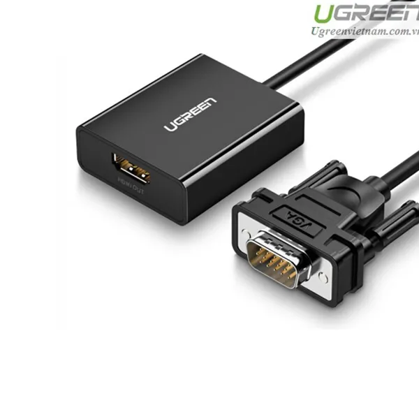 Cáp chuyển đổi VGA to HDMI + Audio chính hãng Ugreen 60814 cao cấp