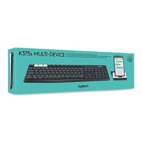 Bộ bàn phím không dây và giá đỡ Logitech K375s
