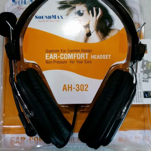 Tai nghe Over-ear SoundMAX AH 302 (Đen)
