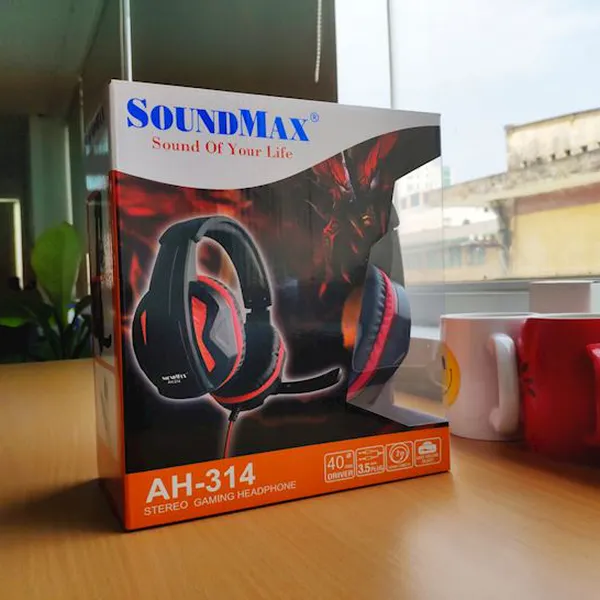 Tai nghe Over-ear SoundMAX AH 314 (Đen,Đỏ)