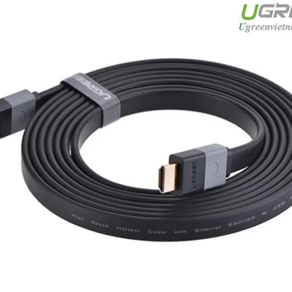 Cáp HDMI mỏng dẹt dài 3m hỗ trợ 3D 4K Chính hãng Ugreen 30111 cao cấp