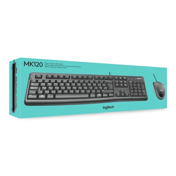 Combo Keyboard + mouse Logitech MK120 chính hãng