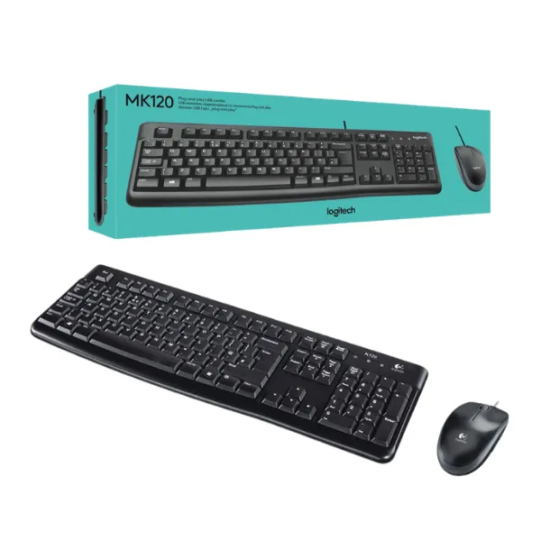 Combo Keyboard + mouse Logitech MK120 chính hãng