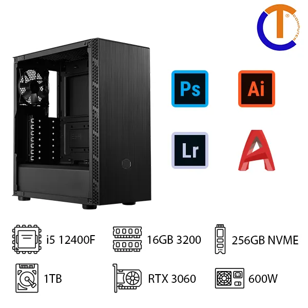 PC Thiết kế i5 12400F 16GB GTX1660S
