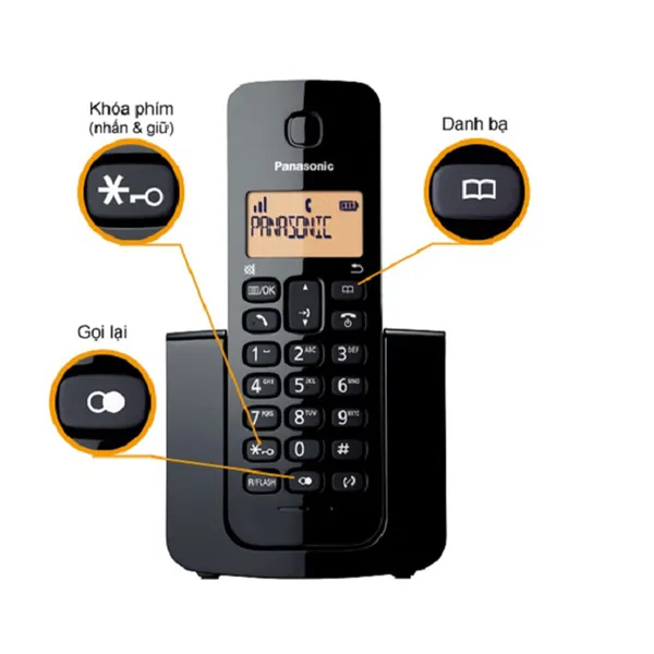 Điện thoại không dây Panasonic KX-TGB110 chính hãng