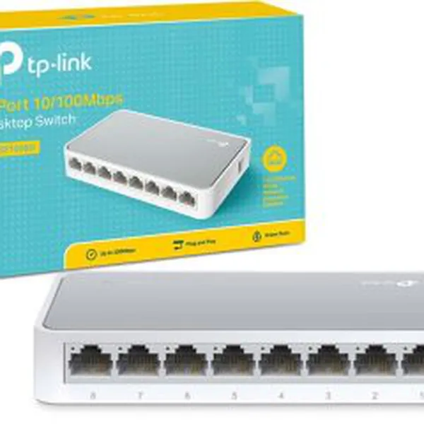 Switch TP-Link TL-SF1008D 8-Port 10/100Mbps Desktop Switch