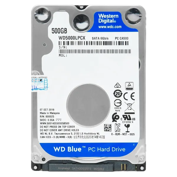 HDD Western Digital Blue 500GB 2.5 SATA 3