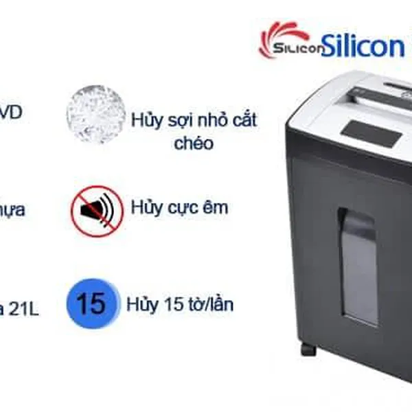 Máy Hủy Giấy SILICON PS-915LCD