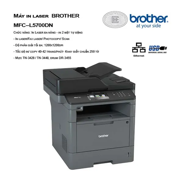 Máy in laser Brother  MFC–L5700DN