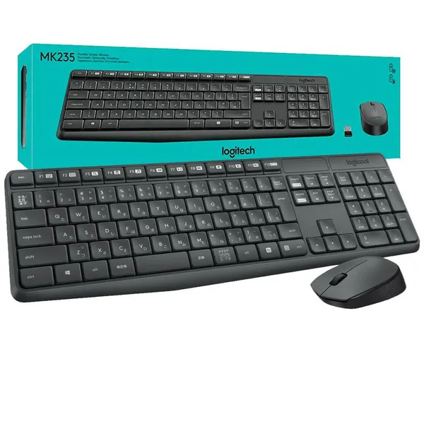 Bàn phím và chuột không dây Logitech MK235 chính hãng