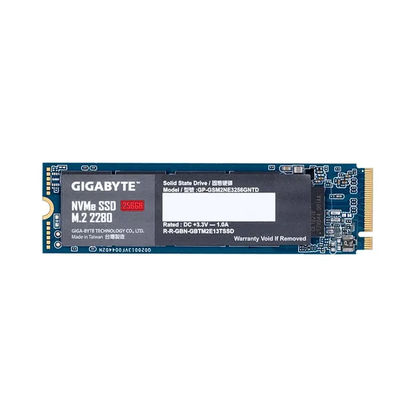SSD Gigabyte 256GB M.2 2280 NVMe Gen3 x4