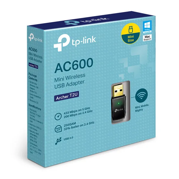 Card mạng không dây TP-Link Archer T2U AC600Mbps
