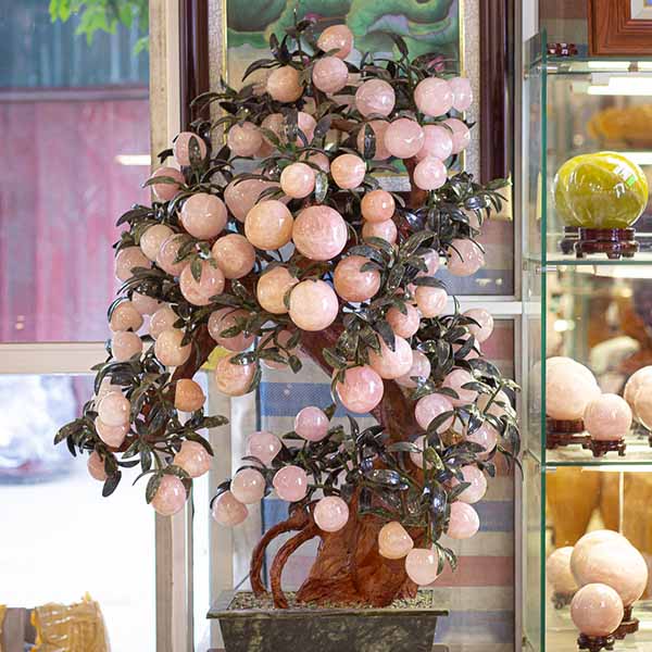 cây đào đá thạch anh hồng