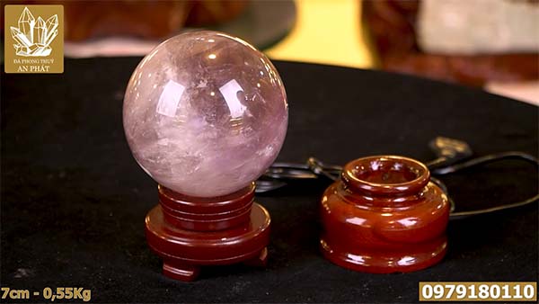 quả cầu thạch anh tím có tác dụng gì