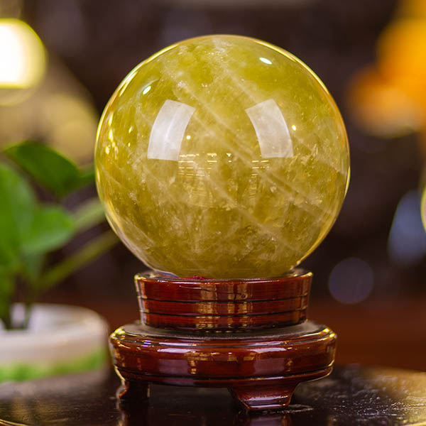quả cầu thạch anh vàng có tác dụng gì
