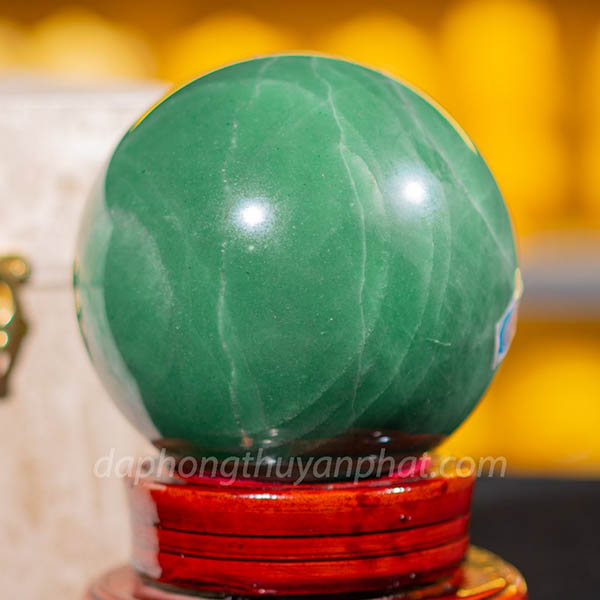 quả cầu đá thạch anh xanh