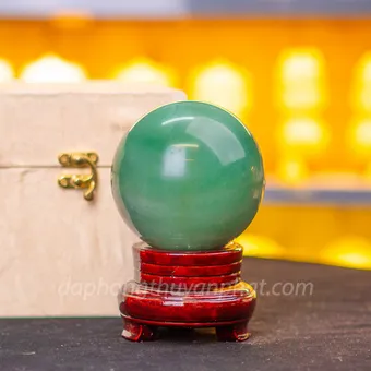 Quả Cầu Thạch Anh Xanh - Fluorite Xanh - 1,28kg - 9,5cm M05492