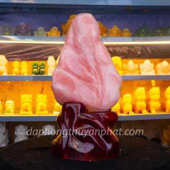 Đá Cảnh - Đá Trấn Trạch Thạch Anh Hồng 11Kg - M1657