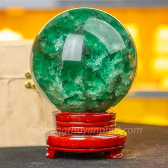 Quả Cầu Thạch Anh Xanh - Fluorite Xanh 5,5kg - 14,5cm - M2272