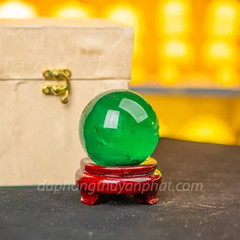 Quả Cầu Thạch Anh Xanh - Fluorite Xanh - 0,64 kg - 6cm - M2272