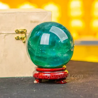 Quả Cầu Thạch Anh Xanh - Fluorite Xanh - 1,97kg - 10cm - M227210