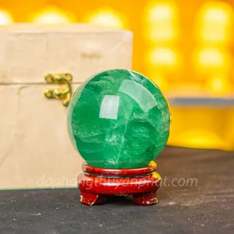 Quả Cầu Thạch Anh Xanh - Fluorite Xanh - 1,42Kg - 12cm - M22726