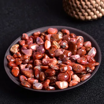 Đá Vụn Mã Não Đỏ Mài Bóng - M04026