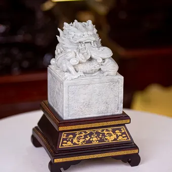 Ấn Rồng Phong Thuỷ Ngọc Phỉ Thúy (Ngọc Jadeite) 6,5kg - M23552