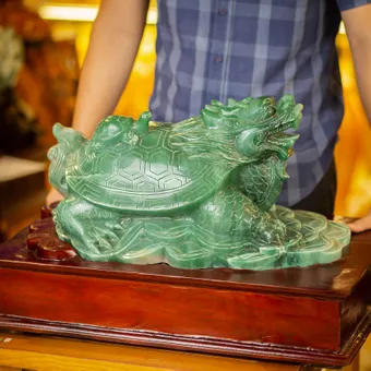 Long Quy Thạch Anh Xanh (Aventualine) 38kg - M1508