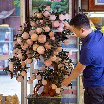 Chọn mua cây đào bằng đá sao cho chuẩn phong thủy