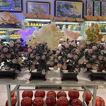 Cây đào đá thạch anh - Cây tài lộc mang sung túc, bình an, phát lộc