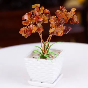 Cây Tài Lộc Đá Mã Não Đỏ - M21241