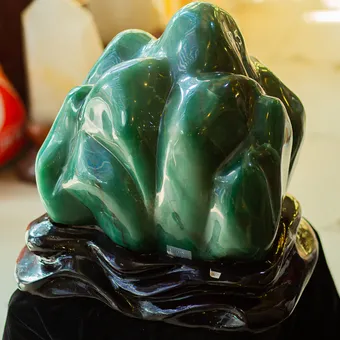 Đá Cảnh - Đá Trấn Trạch Thạch Anh Xanh 58,5kg - M14513