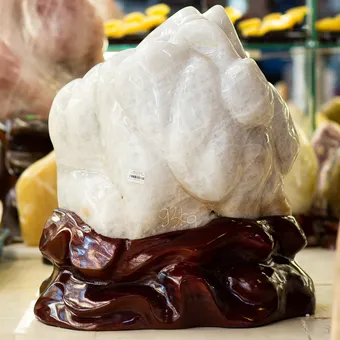 Đá Cảnh - Đá Trấn Trạch Thạch Anh Trắng 93kg - M15001