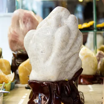 Đá Cảnh - Đá Trấn Trạch Thạch Anh Trắng 75,2kg - M15002