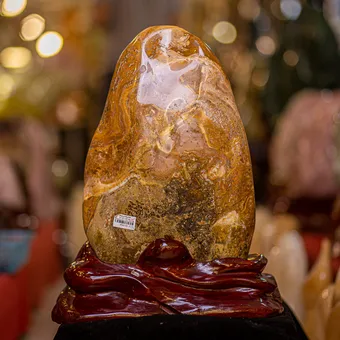 Đá Cảnh - Đá Trấn Trạch Canxedon - Mã Não 12,9kg - M11321