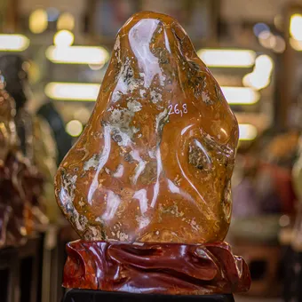 Đá Cảnh - Đá Trấn Trạch Canxedon - Mã Não 26,8kg - M19417