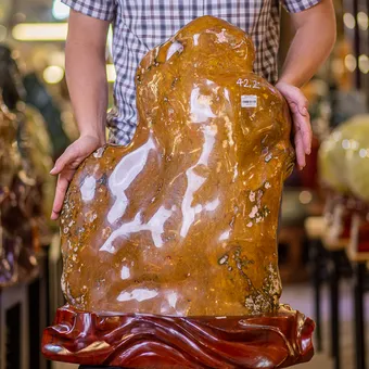 Đá Cảnh - Đá Trấn Trạch Canxedon - Mã Não 42,2kg - M19419