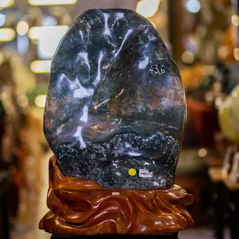 Đá Cảnh - Đá Trấn Trạch Canxedon - Mã Não 43,6kg - M17831