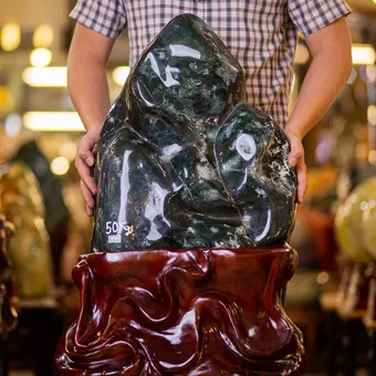 Đá Cảnh - Đá Trấn Trạch Canxedon - Mã Não 50kg - M17832